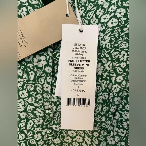 Evernew Mae Flutter-Sleeve Mini Dress - Picture 5 of 8